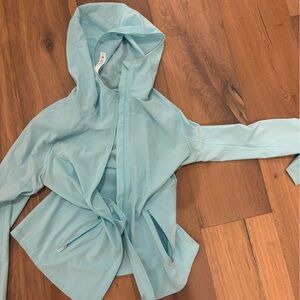 Light Blue Hooded Jacket